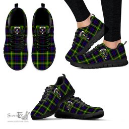 ScotsTee Shop Scottish Watson Modern Clan Crest Tartan Sneakers Tartan Casual Shoes