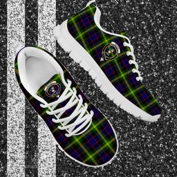 ScotsTee Shop Scottish Watson Modern Clan Crest Tartan Sneakers Tartan Casual Shoes
