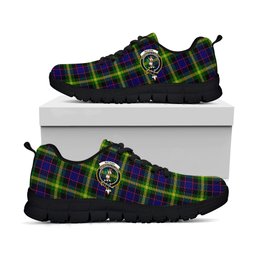 ScotsTee Shop Scottish Watson Modern Clan Crest Tartan Sneakers Tartan Casual Shoes