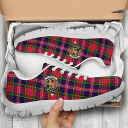 ScotsTee Shop Scottish MacPherson Modern Clan Crest Tartan Sneakers Tartan Casual Shoes