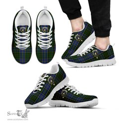 ScotsTee Shop Scottish MacMillan Hunting Clan Crest Tartan Sneakers Tartan Casual Shoes