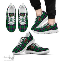 ScotsTee Shop Scottish Young Modern Clan Crest Tartan Sneakers Tartan Casual Shoes