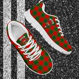 ScotsTee Shop Scottish Moncrieff Modern Clan Crest Tartan Sneakers Tartan Casual Shoes