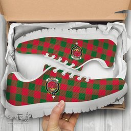ScotsTee Shop Scottish Moncrieff Modern Clan Crest Tartan Sneakers Tartan Casual Shoes