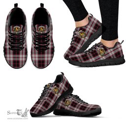 ScotsTee Shop Scottish MacPherson Clan Crest Tartan Sneakers Tartan Casual Shoes