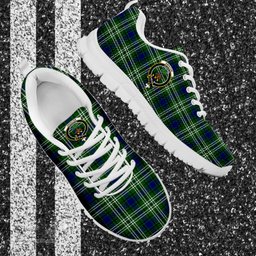 ScotsTee Shop Scottish Swinton Clan Crest Tartan Sneakers Tartan Casual Shoes