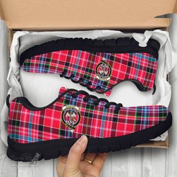 ScotsTee Shop Scottish Straiton Clan Crest Tartan Sneakers Tartan Casual Shoes