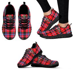 ScotsTee Shop Scottish Straiton Clan Crest Tartan Sneakers Tartan Casual Shoes