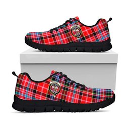 ScotsTee Shop Scottish Straiton Clan Crest Tartan Sneakers Tartan Casual Shoes