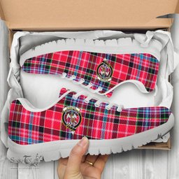 ScotsTee Shop Scottish Straiton Clan Crest Tartan Sneakers Tartan Casual Shoes