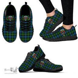 ScotsTee Shop Scottish MacLeod of Skye Clan Crest Tartan Sneakers Tartan Casual Shoes