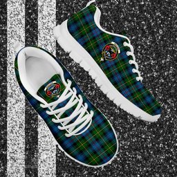 ScotsTee Shop Scottish MacLeod of Skye Clan Crest Tartan Sneakers Tartan Casual Shoes