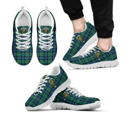 ScotsTee Shop Scottish Sinclair Hunting Ancient Clan Crest Tartan Sneakers Tartan Casual Shoes