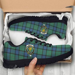 ScotsTee Shop Scottish Sinclair Hunting Ancient Clan Crest Tartan Sneakers Tartan Casual Shoes