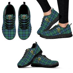 ScotsTee Shop Scottish Sinclair Hunting Ancient Clan Crest Tartan Sneakers Tartan Casual Shoes