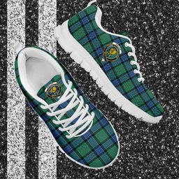 ScotsTee Shop Scottish Sinclair Hunting Ancient Clan Crest Tartan Sneakers Tartan Casual Shoes