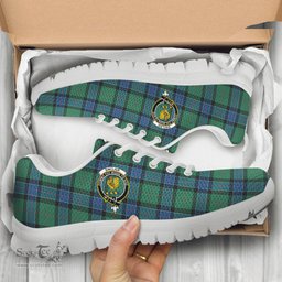 ScotsTee Shop Scottish Sinclair Hunting Ancient Clan Crest Tartan Sneakers Tartan Casual Shoes