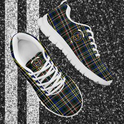 ScotsTee Shop Scottish Scott Green Modern Clan Crest Tartan Sneakers Tartan Casual Shoes