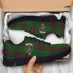 ScotsTee Shop Scottish Maxwell Hunting Clan Crest Tartan Sneakers Tartan Casual Shoes