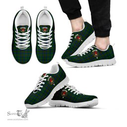 ScotsTee Shop Scottish Moncrieff of Atholl Clan Crest Tartan Sneakers Tartan Casual Shoes