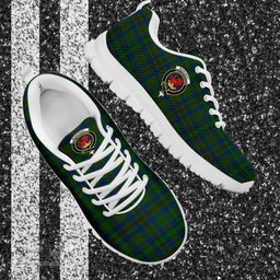 ScotsTee Shop Scottish Moncrieff of Atholl Clan Crest Tartan Sneakers Tartan Casual Shoes
