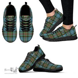 ScotsTee Shop Scottish Walkinshaw Clan Crest Tartan Sneakers Tartan Casual Shoes