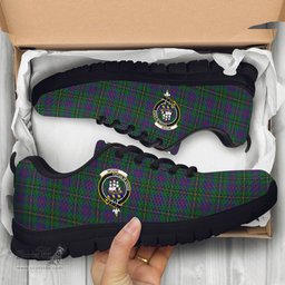 ScotsTee Shop Scottish Wood Clan Crest Tartan Sneakers Tartan Casual Shoes