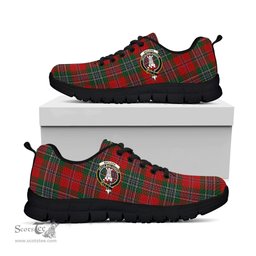 ScotsTee Shop Scottish MacLean Clan Crest Tartan Sneakers Tartan Casual Shoes
