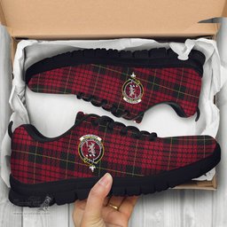 ScotsTee Shop Scottish MacQueen Clan Crest Tartan Sneakers Tartan Casual Shoes