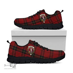 ScotsTee Shop Scottish MacQueen Clan Crest Tartan Sneakers Tartan Casual Shoes