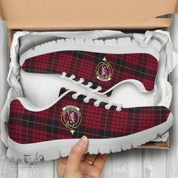 ScotsTee Shop Scottish MacQueen Clan Crest Tartan Sneakers Tartan Casual Shoes