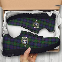ScotsTee Shop Scottish Murray of Atholl Clan Crest Tartan Sneakers Tartan Casual Shoes