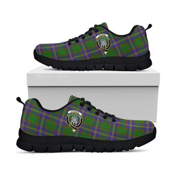 ScotsTee Shop Scottish Strange of Balkaskie Clan Crest Tartan Sneakers Tartan Casual Shoes