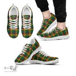ScotsTee Shop Scottish MacMillan Old Ancient Clan Crest Tartan Sneakers Tartan Casual Shoes