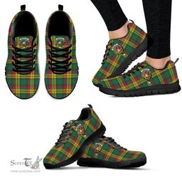 ScotsTee Shop Scottish MacMillan Old Ancient Clan Crest Tartan Sneakers Tartan Casual Shoes