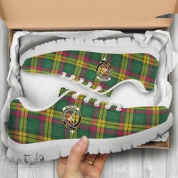 ScotsTee Shop Scottish MacMillan Old Ancient Clan Crest Tartan Sneakers Tartan Casual Shoes