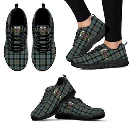 ScotsTee Shop Scottish Ogilvie (Ogilvy) Hunting Clan Crest Tartan Sneakers Tartan Casual Shoes