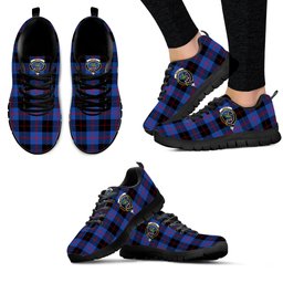 ScotsTee Shop Scottish Maule Clan Crest Tartan Sneakers Tartan Casual Shoes