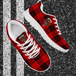 ScotsTee Shop Scottish MacLeod of Raasay Clan Crest Tartan Sneakers Tartan Casual Shoes