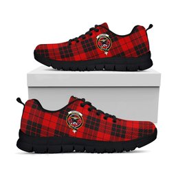 ScotsTee Shop Scottish MacLeod of Raasay Clan Crest Tartan Sneakers Tartan Casual Shoes