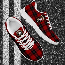 ScotsTee Shop Scottish Ramsay Clan Crest Tartan Sneakers Tartan Casual Shoes