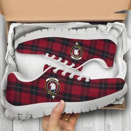 ScotsTee Shop Scottish Ramsay Clan Crest Tartan Sneakers Tartan Casual Shoes