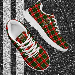 ScotsTee Shop Scottish Pollock Modern Clan Crest Tartan Sneakers Tartan Casual Shoes