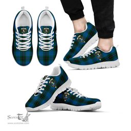 ScotsTee Shop Scottish Murray of Elibank Clan Crest Tartan Sneakers Tartan Casual Shoes