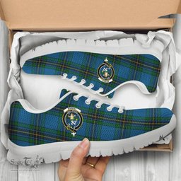 ScotsTee Shop Scottish Murray of Elibank Clan Crest Tartan Sneakers Tartan Casual Shoes