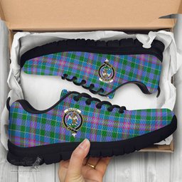ScotsTee Shop Scottish Ralston Clan Crest Tartan Sneakers Tartan Casual Shoes