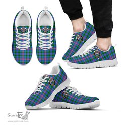 ScotsTee Shop Scottish Ralston Clan Crest Tartan Sneakers Tartan Casual Shoes