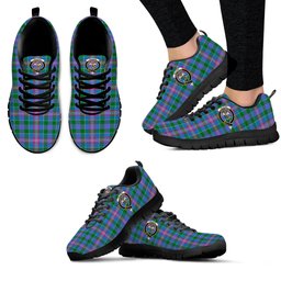 ScotsTee Shop Scottish Ralston Clan Crest Tartan Sneakers Tartan Casual Shoes