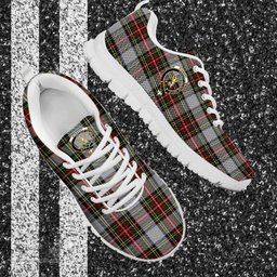 ScotsTee Shop Scottish Stewart Dress Clan Crest Tartan Sneakers Tartan Casual Shoes