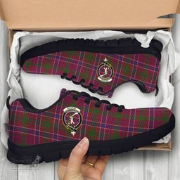 ScotsTee Shop Scottish MacRae Red Clan Crest Tartan Sneakers Tartan Casual Shoes